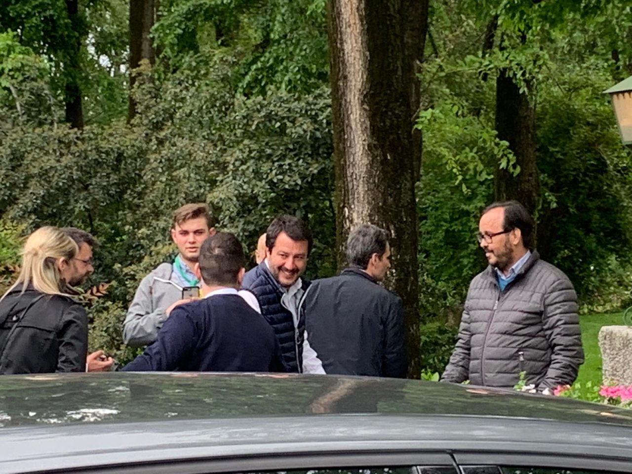 Salvini a Montichiari accolto da militanti e sostenitori VIDEO