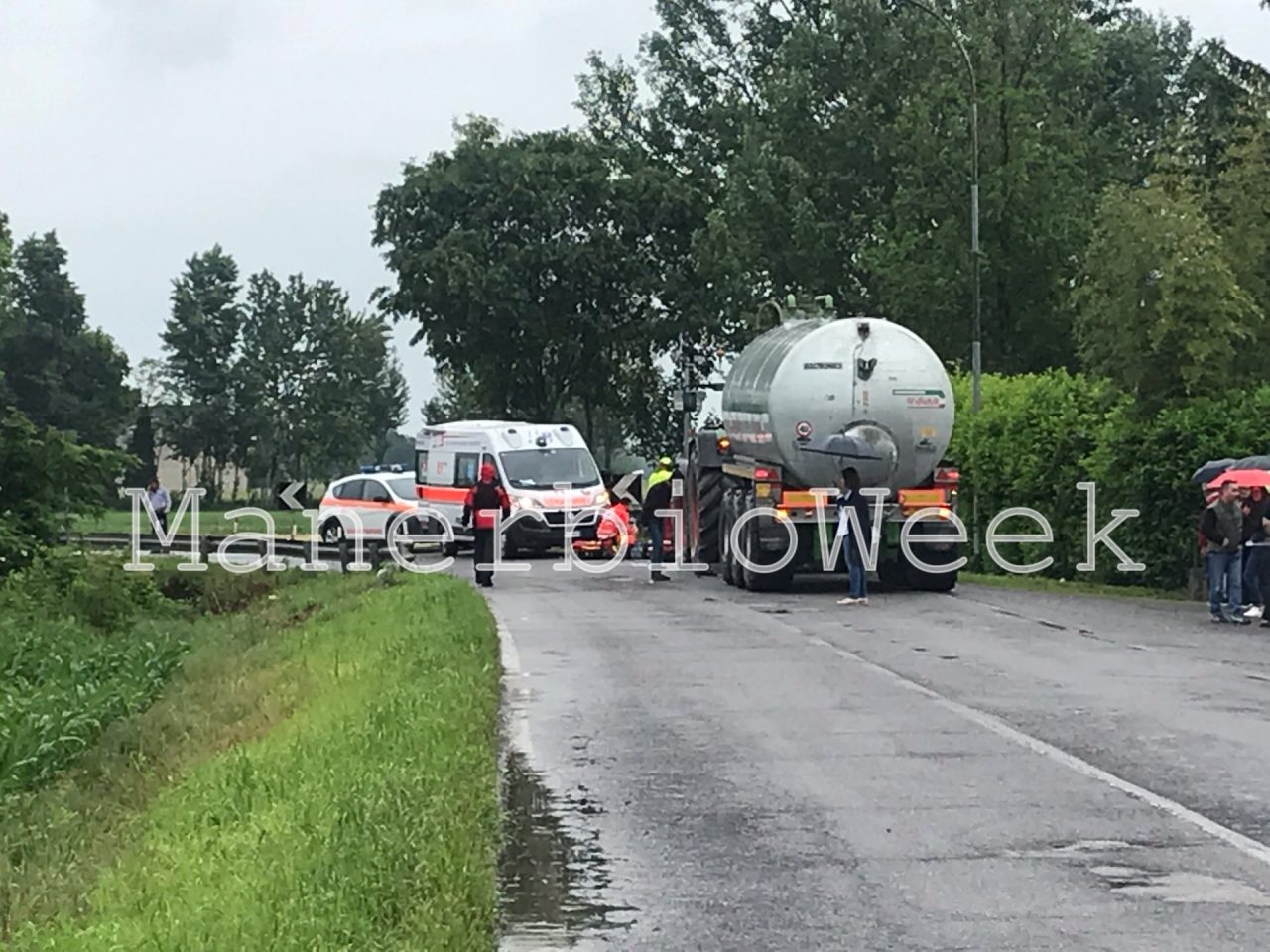 Pavone del Mella incidente mortale tra scooter e mezzo agricolo
