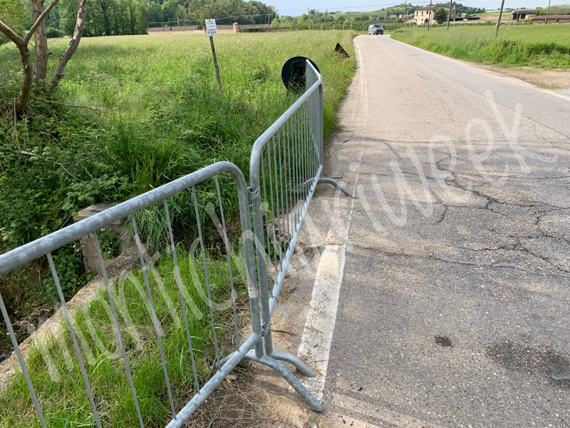 Strade che franano a Castiglione
