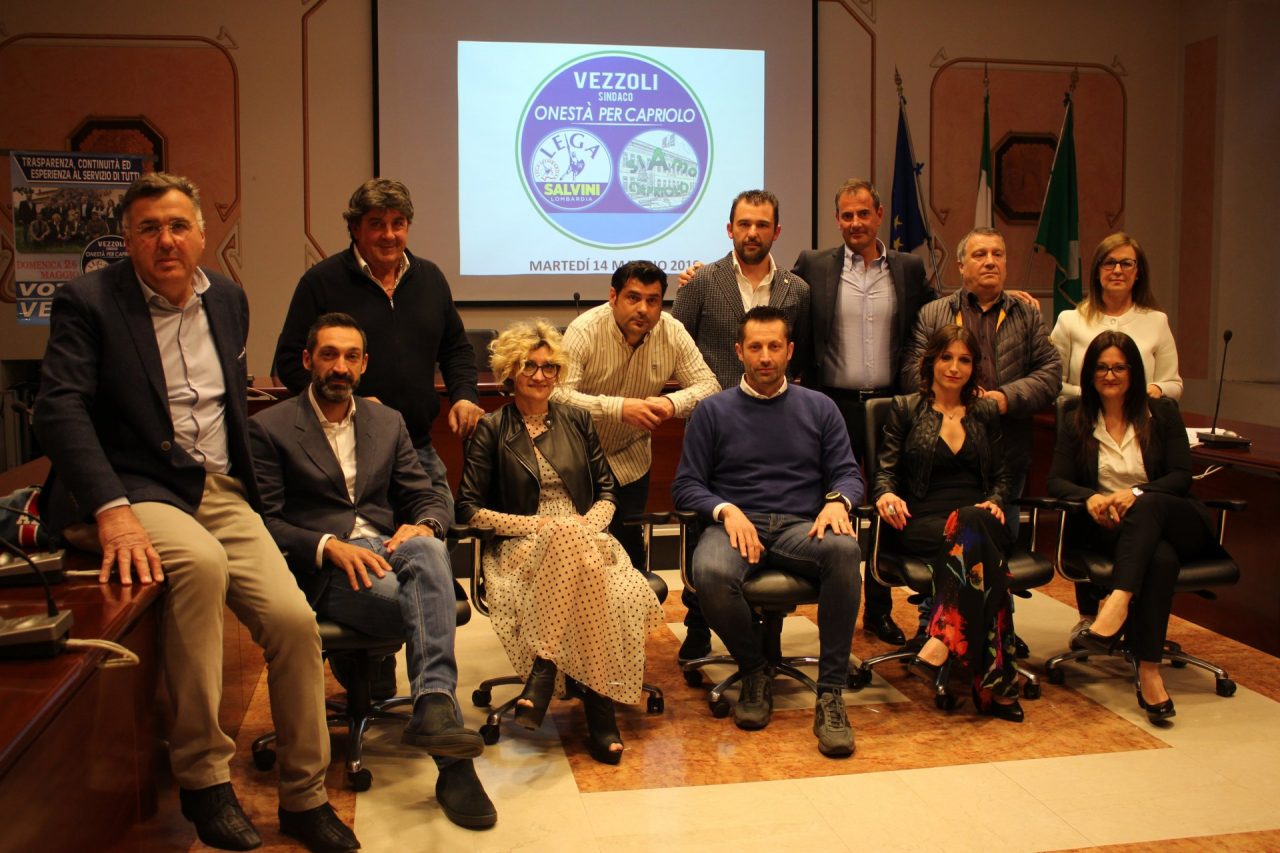 Onestà per Capriolo con Vezzoli fra progetti per il futuro e resoconto di quanto fatto