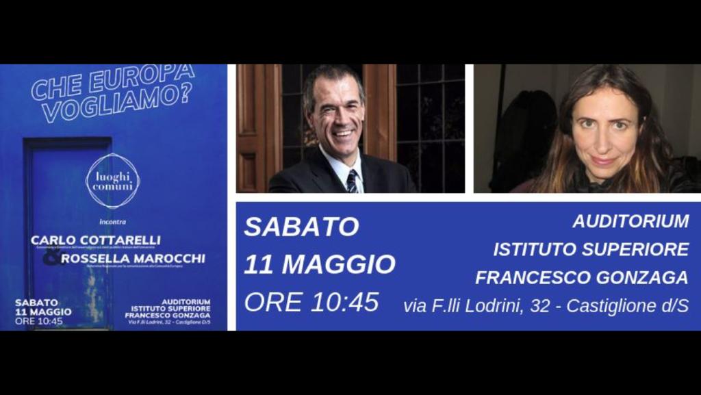 L’economista Cottarelli a Castiglione delle Stiviere