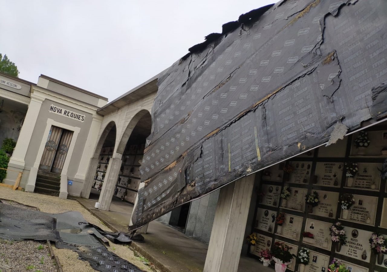 Gravi danni al cimitero di San Paolo