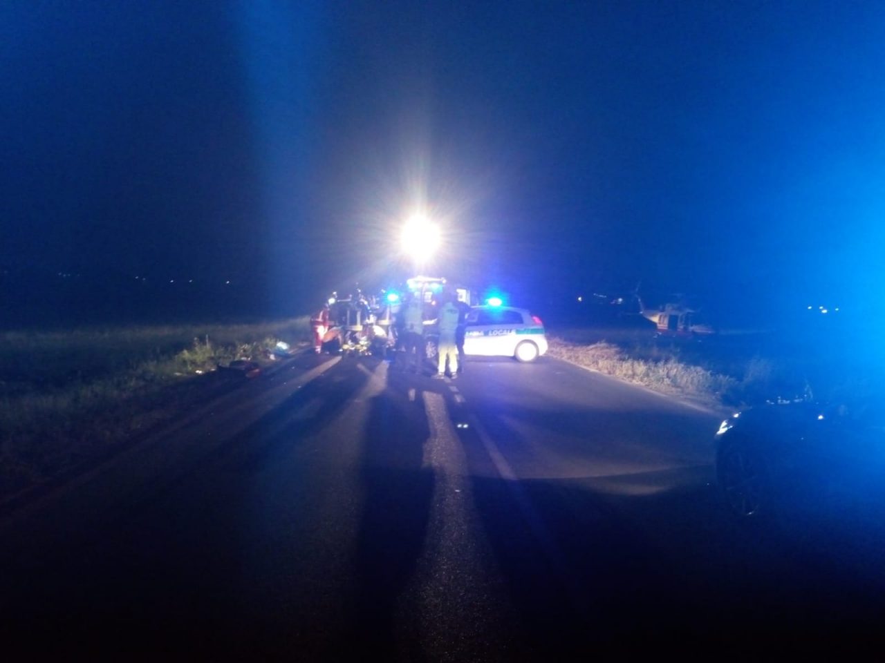 Drammatico incidente a Palazzolo, arriva l’elisoccorso