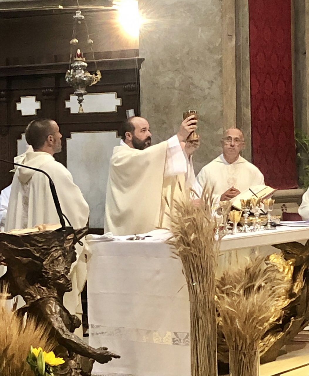 Manerbio, la prima messa di Fra Gabriele Barbi