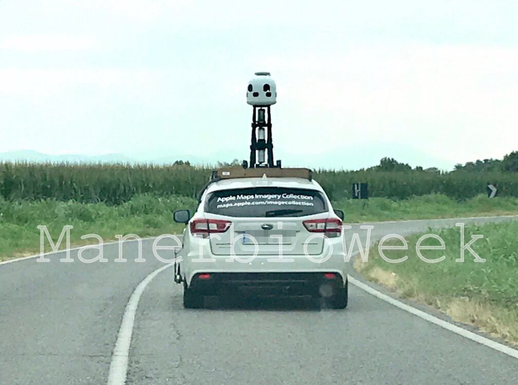 Manerbio l’automobile di Apple Maps crea curiosità