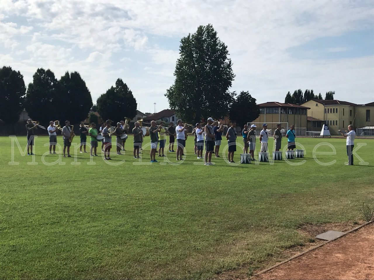 La Fanfara Alpina Tridentina si addestra a Verolanuova