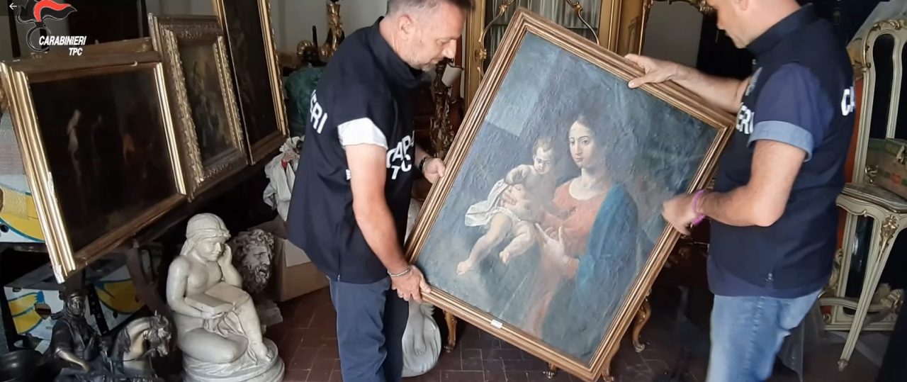 Ricettazione di opere d’arte: beni sequestrati per più di 1 milione di euro nell’operazione Antiques