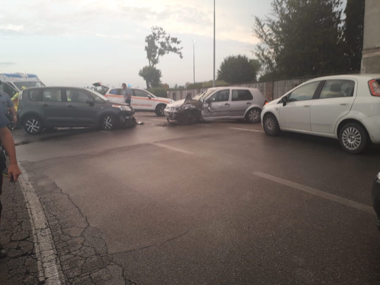 Codice rosso a Orzinuovi: scontro fra auto sulla sp1