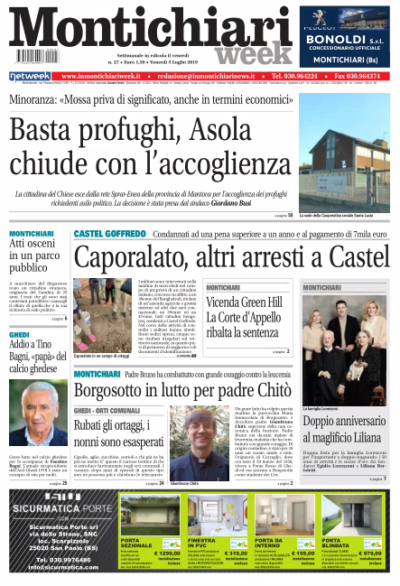 MontichiariWeek è in edicola