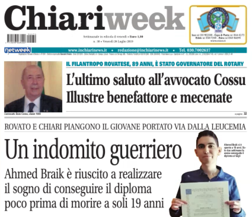Il nuovo numero di Chiariweek è in edicola