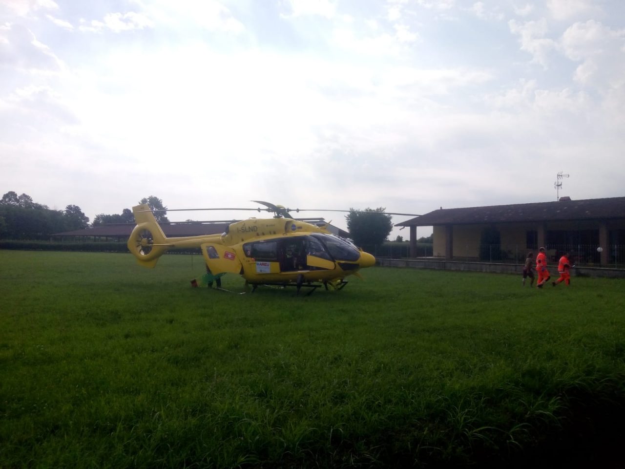 Elisoccorso in arrivo a Rudiano per un malore