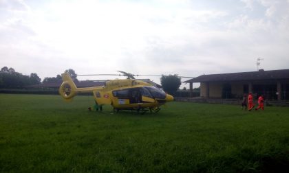 Elisoccorso in arrivo a Rudiano per un malore