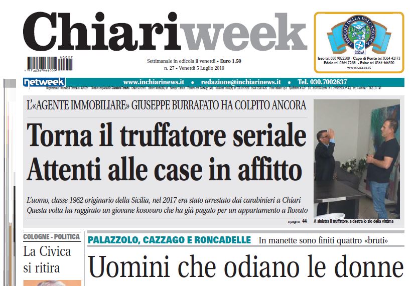 Il nuovo numero di Chiariweek è in edicola