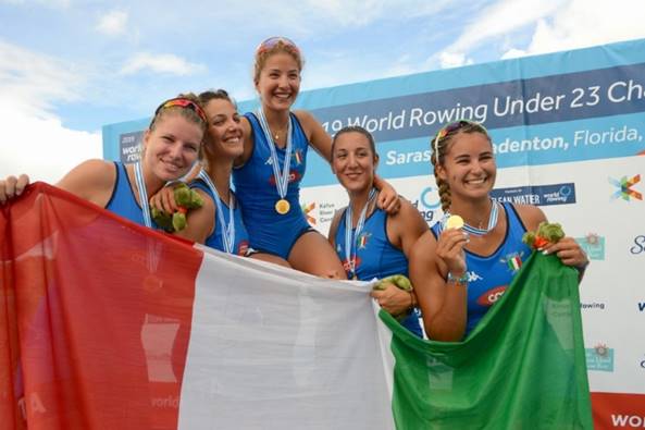 Laura Meriano campionessa del mondo di canottaggio Under 23