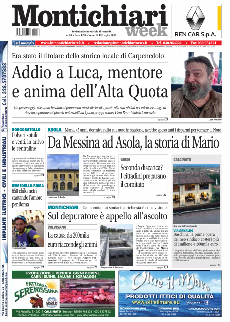 MontichiariWeek è in edicola