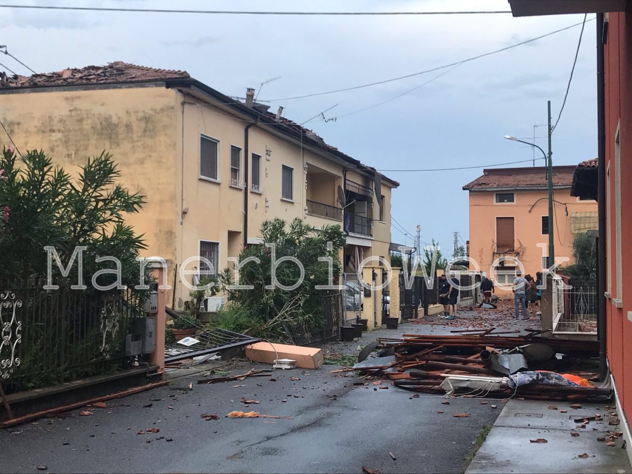 Il maltempo devasta il paese di Flero VIDEO
