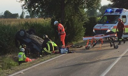 Fuori strada sulla Sp1: in arrivo l’elicottero a Verolanuova
