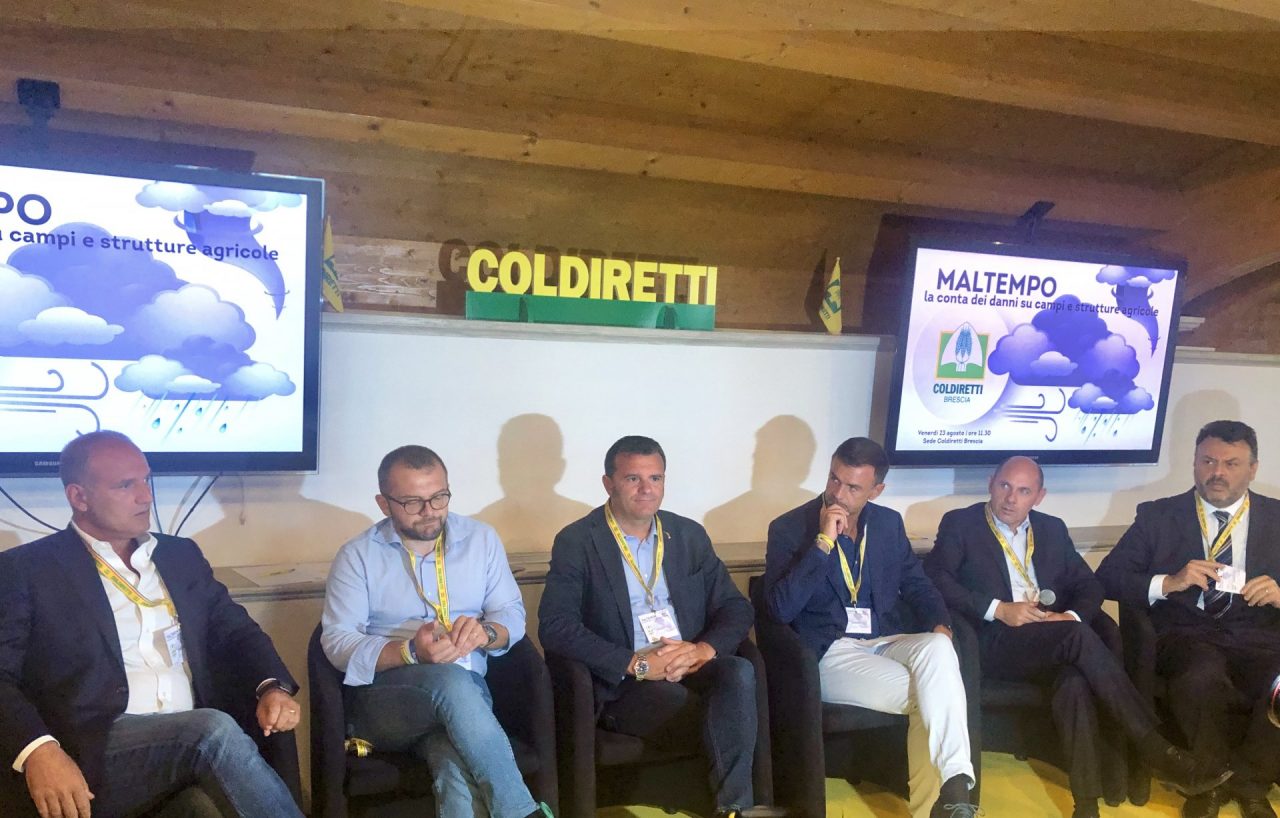 Brescia, il ministro Centinaio in visita alle aziende agricole colpite dal maltempo