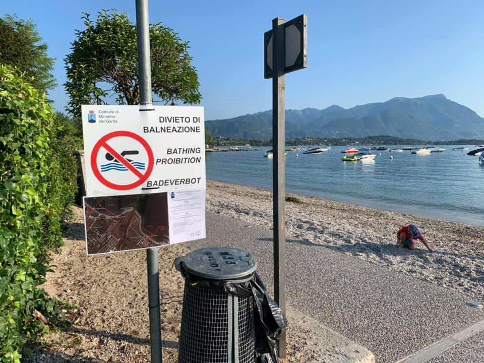 Il divieto di balneazione a Manerba dura 24 ore