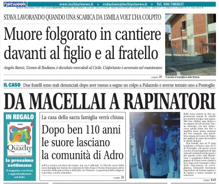 Il nuovo numero di Chiariweek è in edicola