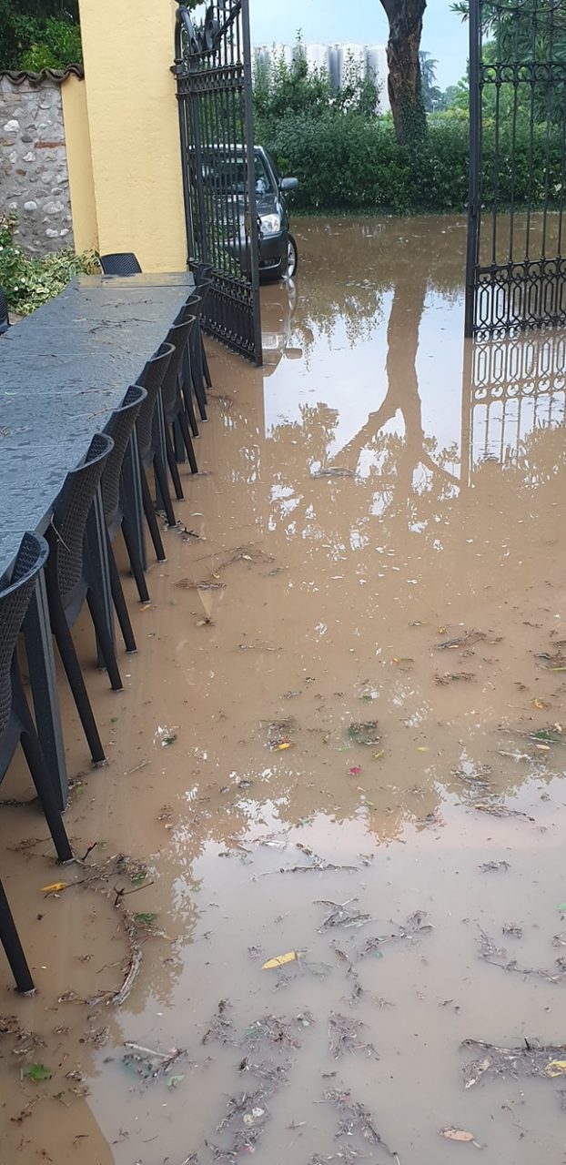Maltempo: allagato l’agriturismo Corte Gaia a Castiglione