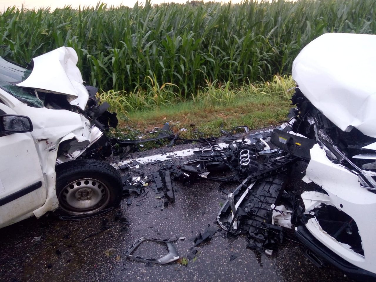 Grave frontale fra due auto tra Roccafranca e Orzinuovi