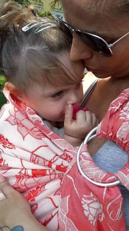 La piccola Mia salvata dalla tempesta a Brandico