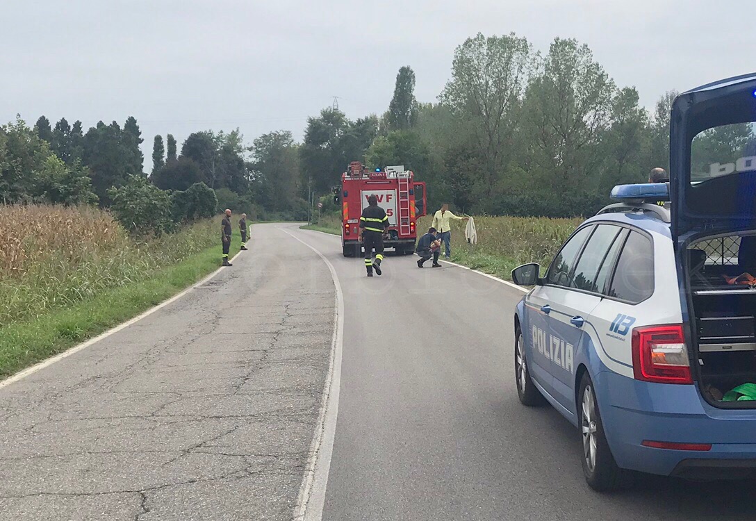 Auto fuori strada a Manerbio
