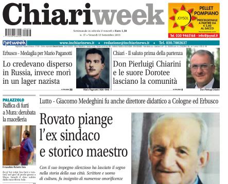 Il nuovo numero di Chiariweek è in edicola