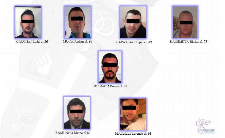 Sgominata dai Carabinieri la banda delle slot: nove arresti