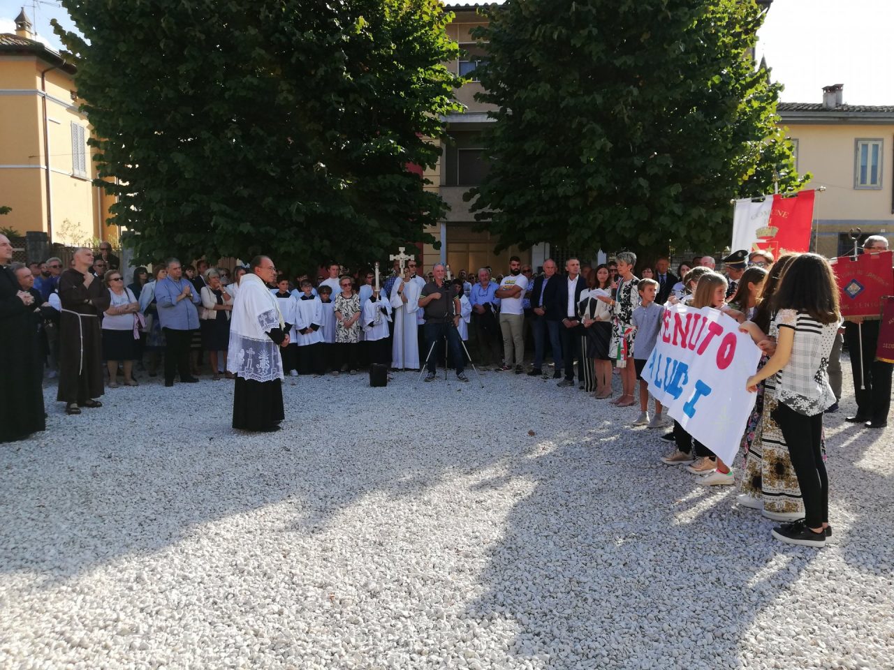 La comunità di Seniga accoglie don Pellegrini