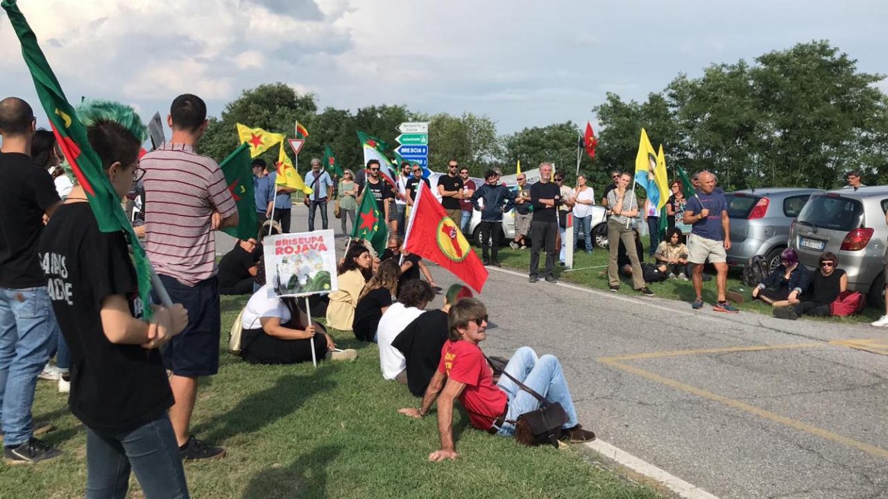 Presidio alla base di Nato di Ghedi: solidali con la rivoluzione in Rojava