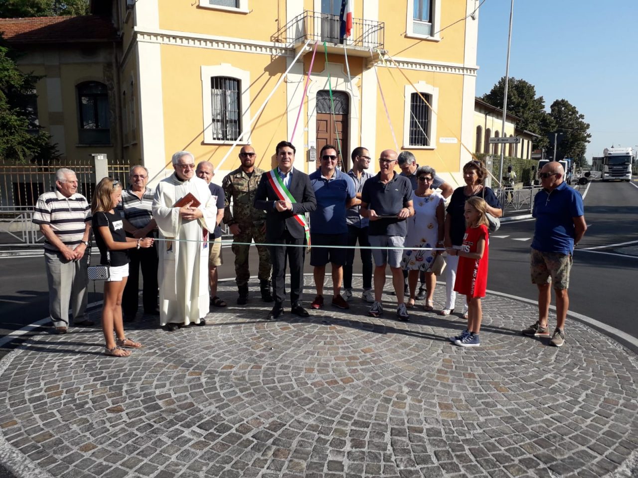 Inaugurata anche la nuova rotonda a Gottolengo