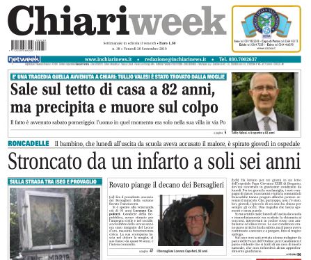 Il nuovo numero di Chiariweek è in edicola