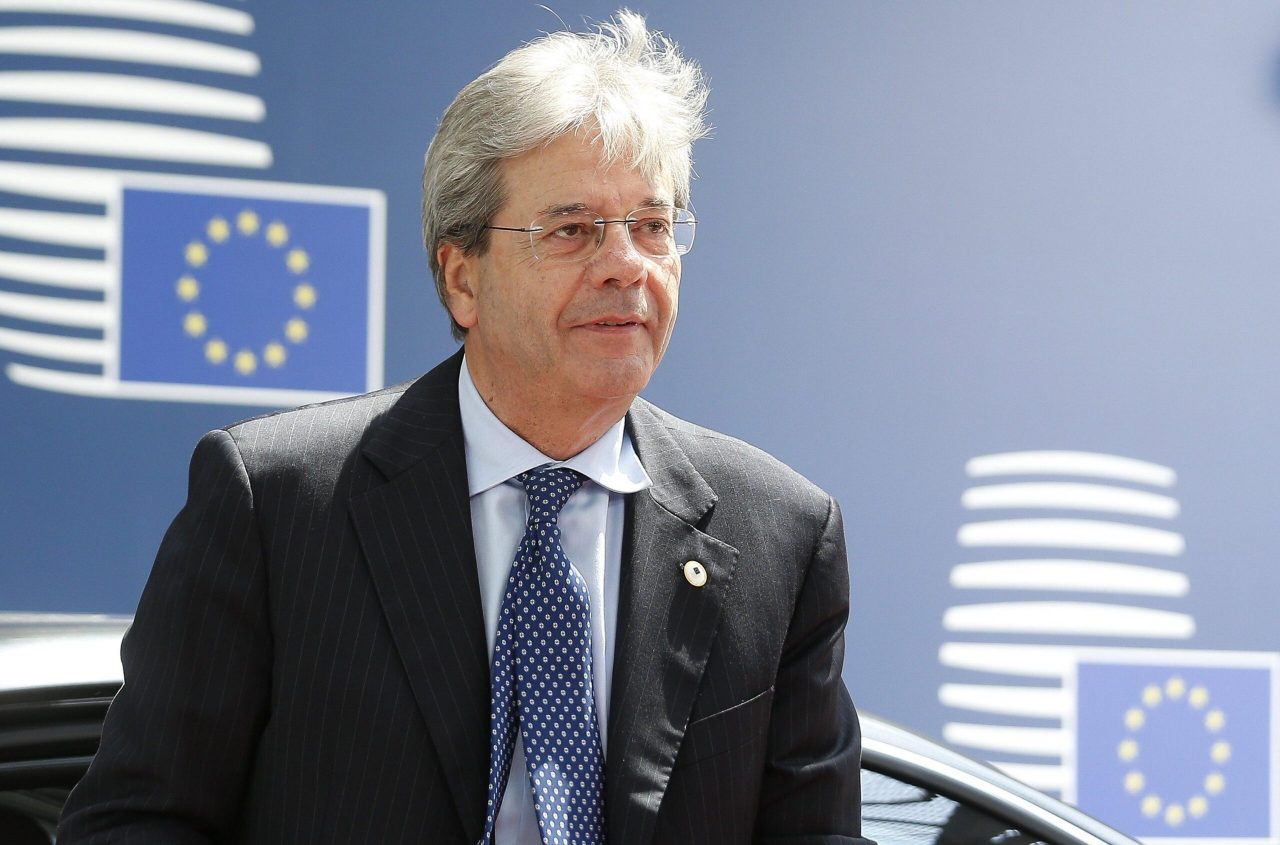 Paolo Gentiloni oggi all’inaugurazione dell’anno accademico dell’Università degli studi di Brescia