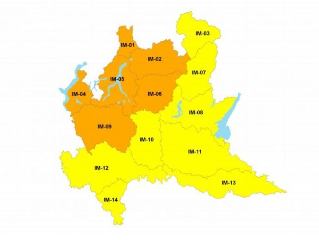 Allerta meteo: scatta il codice arancione