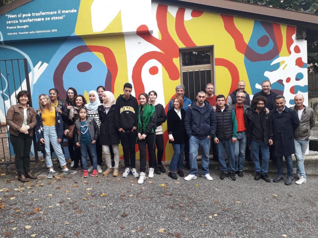 Inaugurato murales alle scuole elementari di Orzinuovi