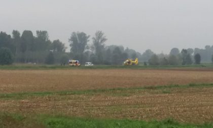 Elicottero a Seniga: 68enne soccorso per una puntura