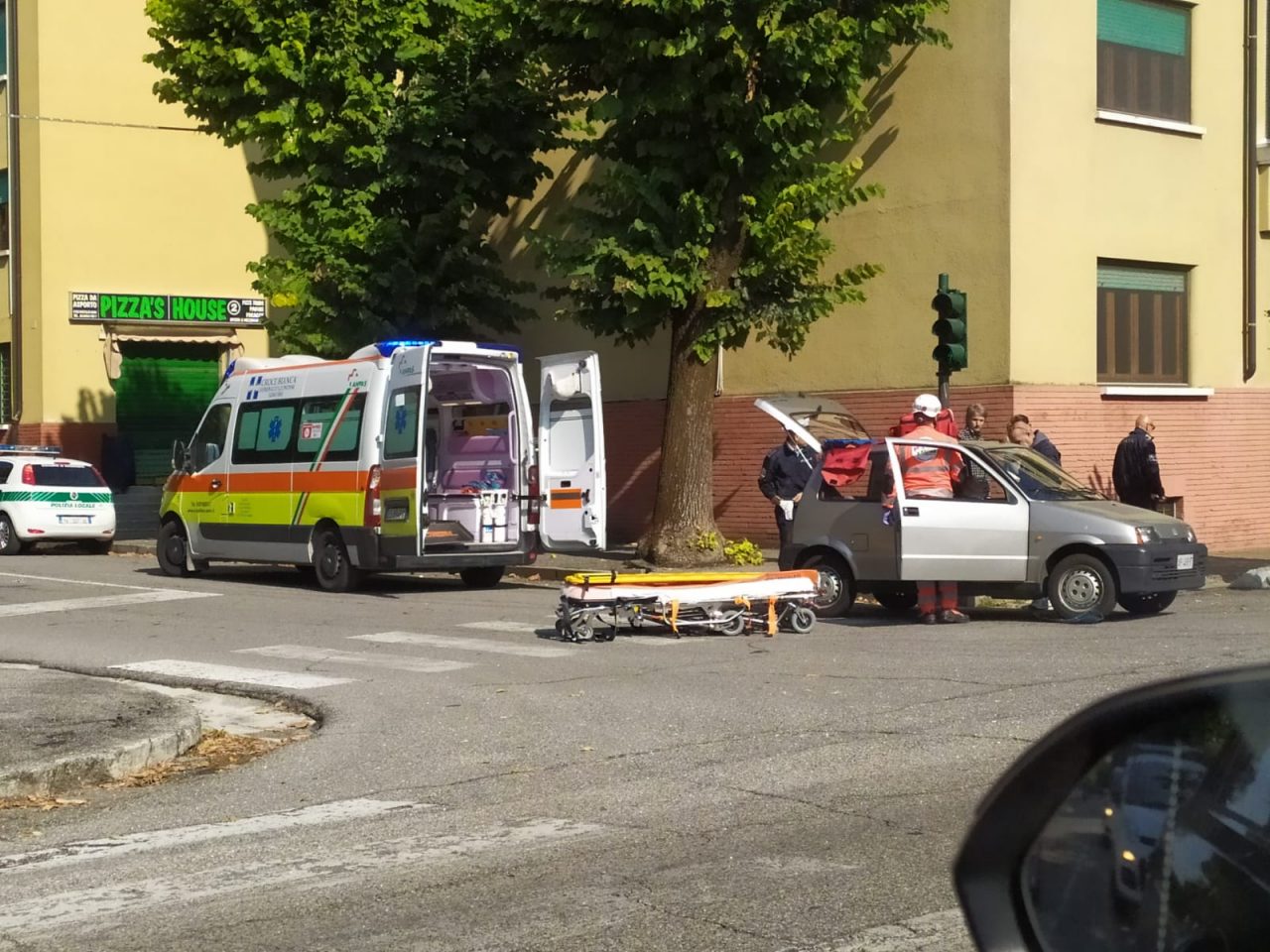 Incidente in via Giuseppe Verdi a Manerbio