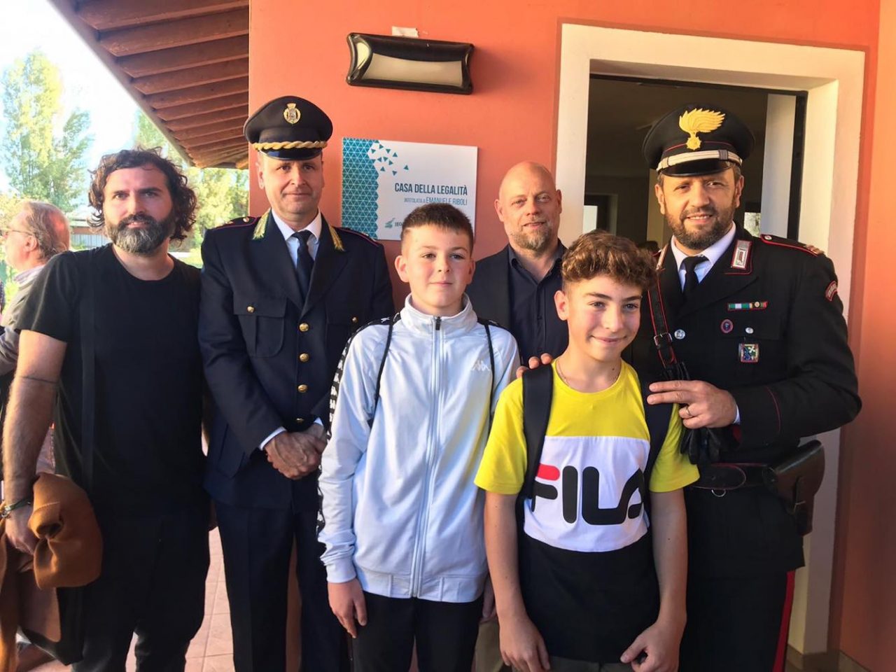 Taglio del nastro alla casa della legalità di Manerba