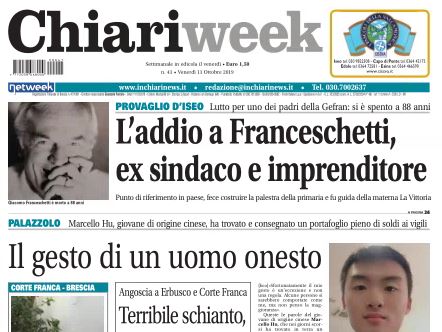 Il nuovo numero di Chiariweek è in edicola