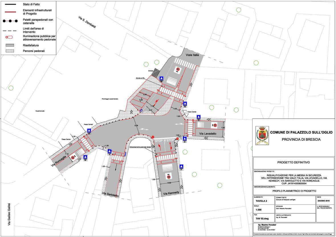 Sicurezza stradale a Palazzolo: 99mila euro dalla Regione