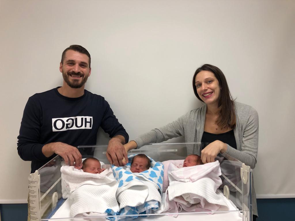 Il primo parto trigemellare al Sant’Anna: benvenuti Giulia, Leonardo e Desirèe