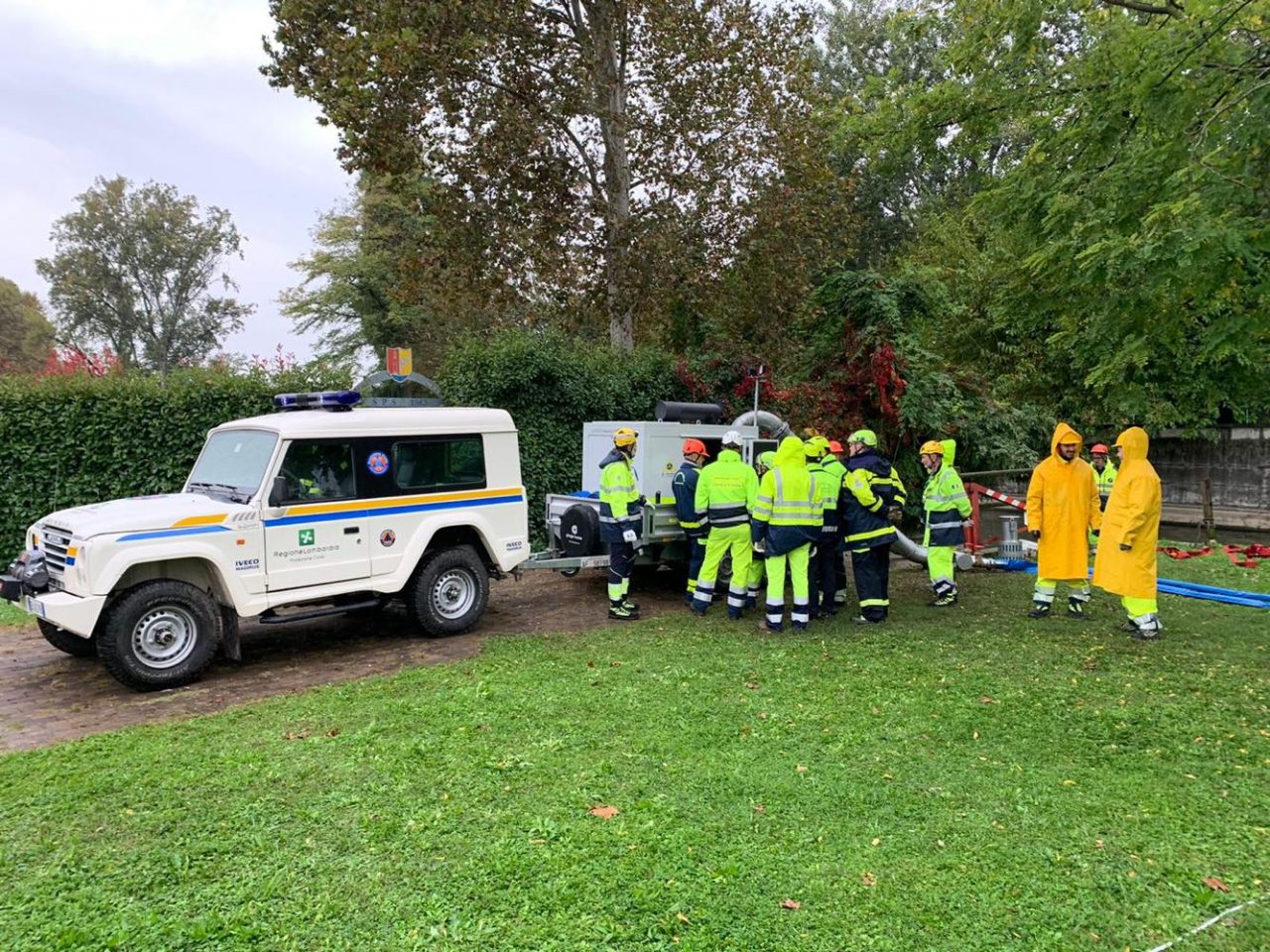 Attività addestrativa a Palazzolo per la Protezione civile