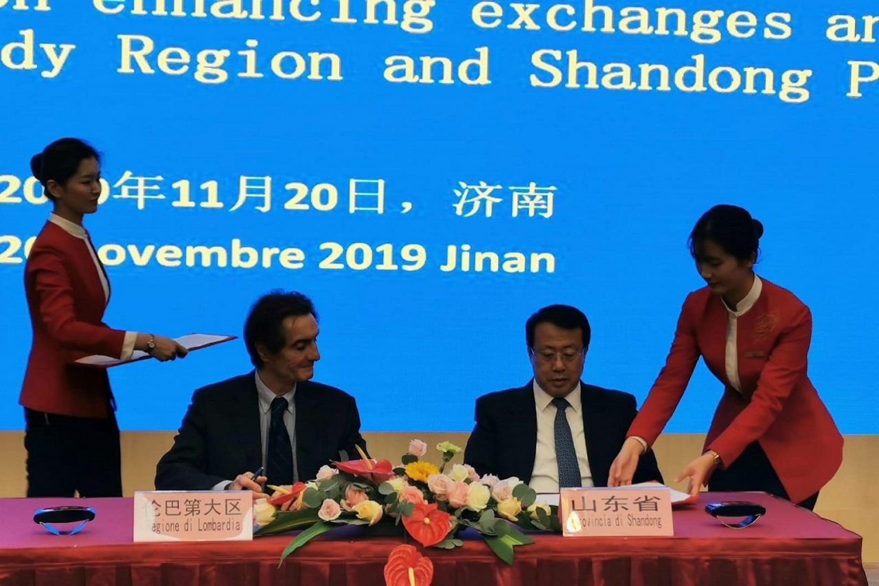 Visita del governatore Fontana in Cina: ponte fra Lombardia e Shandong