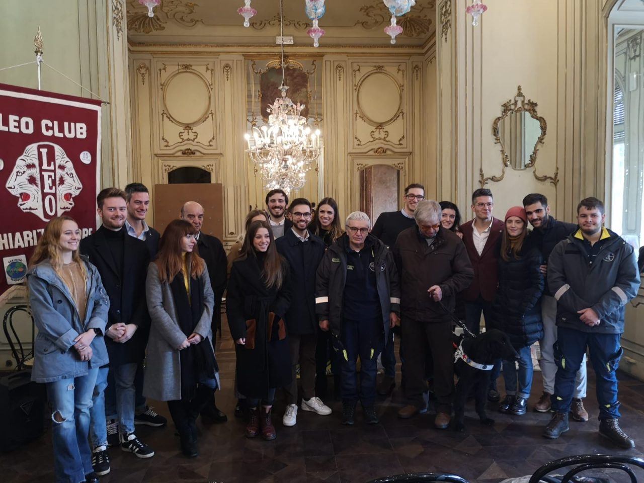 Leo Club Chiari dona un cane guida a un non vedente