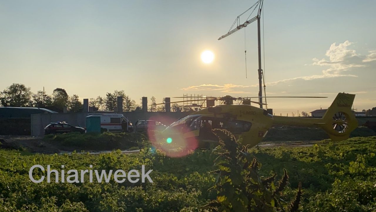 Grave infortunio sul lavoro: una persona è rimasta schiacciata VIDEO