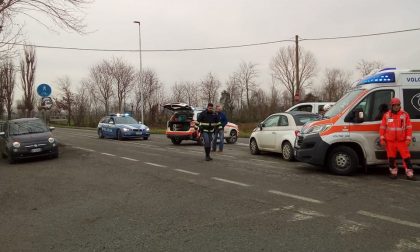 Due auto coinvolte in un incidente a Trenzano