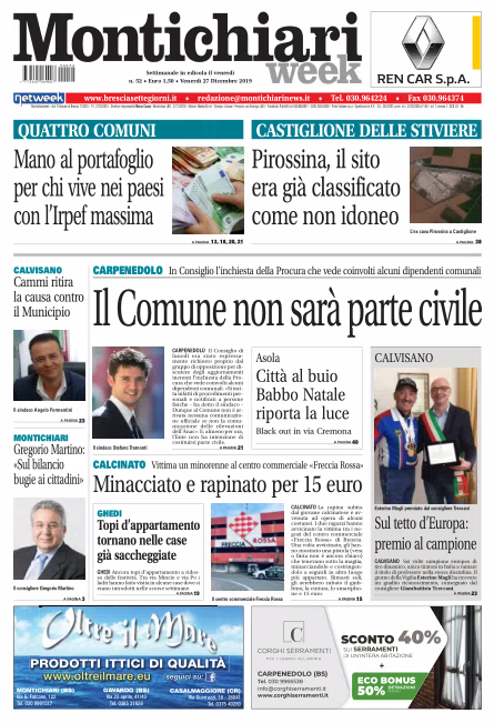 MontichiariWeek è in edicola