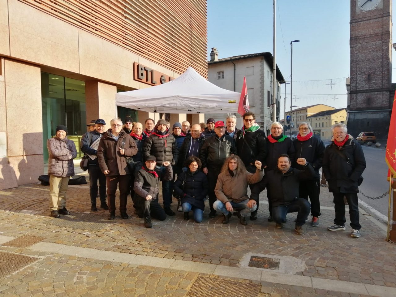 Anpi in piazza a Pompiano per protestare contro il fascismo